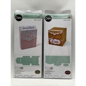 Sizzix ScoreBoards XL Dies Lot 2 Eileen Hull Box Gift Card Holder 664798 664345